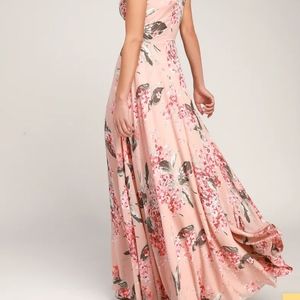 Lulu's floral blush dress